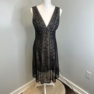 J.R. Nites Vintage Beaded Y2K 2 Layer Evening Dress Size 8